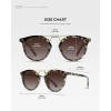 imageWearMe Pro  Womens Polarized Round Retro DoubleBridge Vintage SunglassesBeige TortoiseBrown Lens