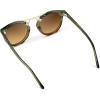 imageWearMe Pro  Womens Polarized Round Retro DoubleBridge Vintage SunglassesDesert Sage  Brown Gradient Lens