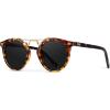 imageWearMe Pro  Womens Polarized Round Retro DoubleBridge Vintage SunglassesTortoiseBlack Lens
