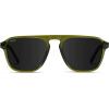 imageWearMe Pro Polarized Modern Aviator OneBridge Square Mens SunglassesEmerald Green  Black Lens