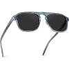 imageWearMe Pro Polarized Modern Aviator OneBridge Square Mens SunglassesDenim Blue  Black Lens