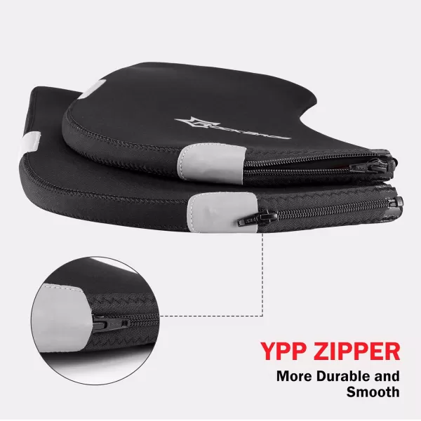 ROCKBROS Bike Handlebar Mittens Bicycle Pogies Winter Thermal Cover Cycling Hand Warm Windproof Cold Weather Mittens for MTB Mountain Bike Motor