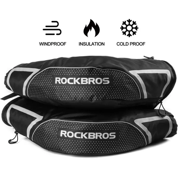 ROCKBROS Bike Handlebar Mittens Winter Extreme Cold Weather Mountain Commuter MTB Fat Bike Bar Covers Cyclist Pogies Mitten
