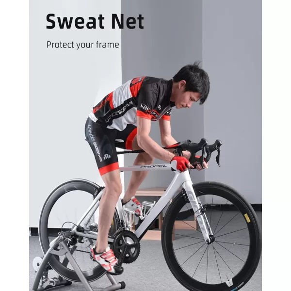 ROCKBROS Bike Sweat Guard 11 Wider Bike Trainer Sweat Guard Sweat Net for Indoor Cycling TrainingBlack