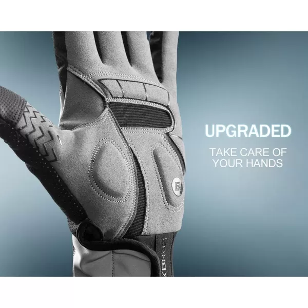ROCKBROS Cycling Gloves Motocycle Mountain Bike Gloves Full Finger Biking Gloves for Men Bicycle Gloves