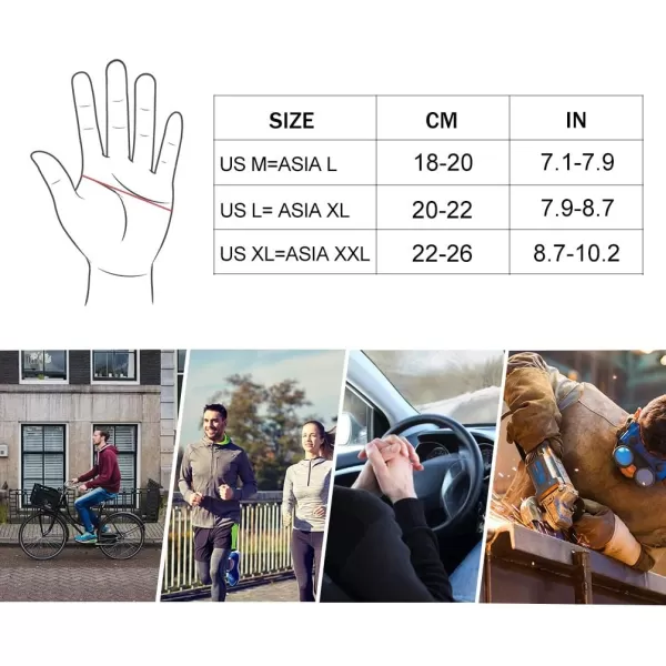 ROCKBROS Cycling Gloves Motocycle Mountain Bike Gloves Full Finger Biking Gloves for Men Bicycle Gloves