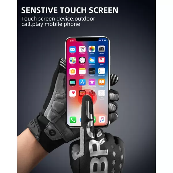 ROCKBROS Cycling Gloves Motocycle Mountain Bike Gloves Full Finger Biking Gloves for Men Bicycle GlovesBasic Version