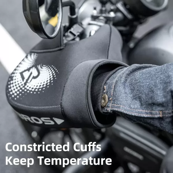 ROCKBROS Motorcycle Handlebar Muffs Cold Weather Windproof Handlebar Mitts Motorcycle Handle Warmers Motorcycling Handbar Mittens