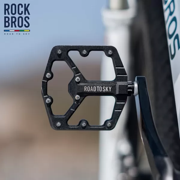 ROCKBROS Mountain Bike Pedals MTB Pedals Flat Bike Pedals Sealed Bearing NonSlip Bicycle Platform Pedals Aluminum Alloy 916quot for BMX Road Bike