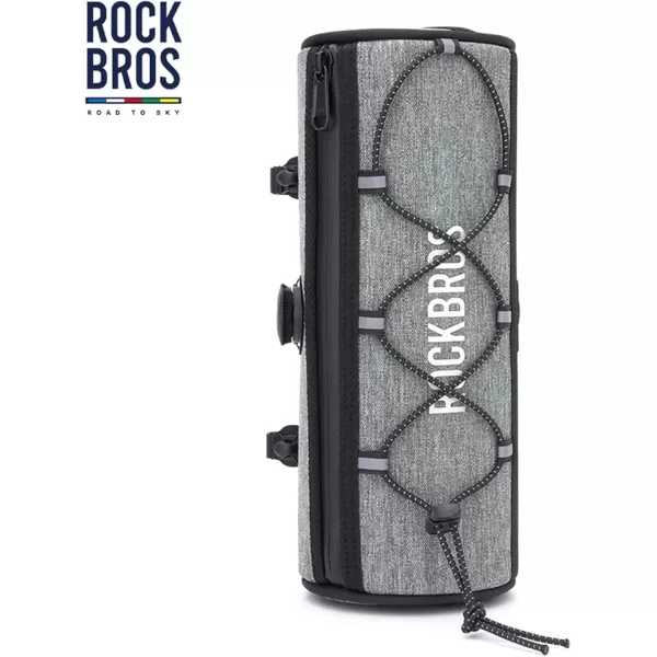 ROCKBROS ROAD TO SKY Bike Handlebar Bag Bicycle Front Bag Bag Storage Bag Lightweight ampamp Sturdy Bicycle Handlebar bag for Road Mountain Bike 2LBlackGrey