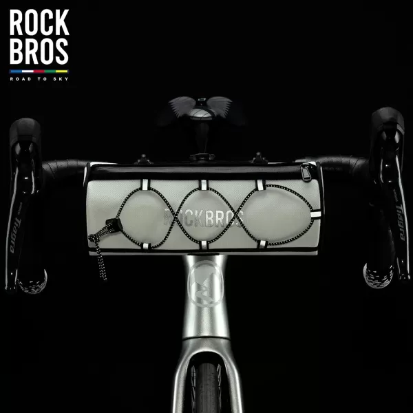 ROCKBROS ROAD TO SKY Bike Handlebar Bag Bicycle Front Bag Bag Storage Bag Lightweight ampamp Sturdy Bicycle Handlebar bag for Road Mountain Bike 2LBlackWhite