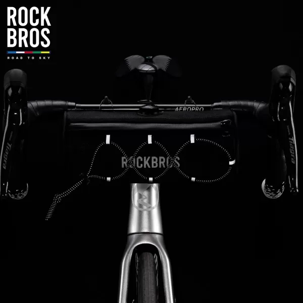 ROCKBROS ROAD TO SKY Bike Handlebar Bag Bicycle Front Bag Bag Storage Bag Lightweight ampamp Sturdy Bicycle Handlebar bag for Road Mountain Bike 2LBlackBlack