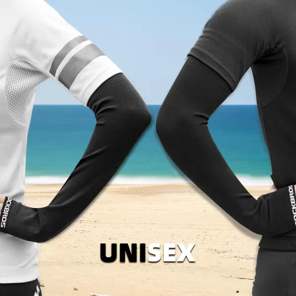 ROCKBROS Winter Arm Warmer Knit Long Arm Sleeves Warm for Women Men Running Cycling Sports Fingerless Driving GlovesLong Type
