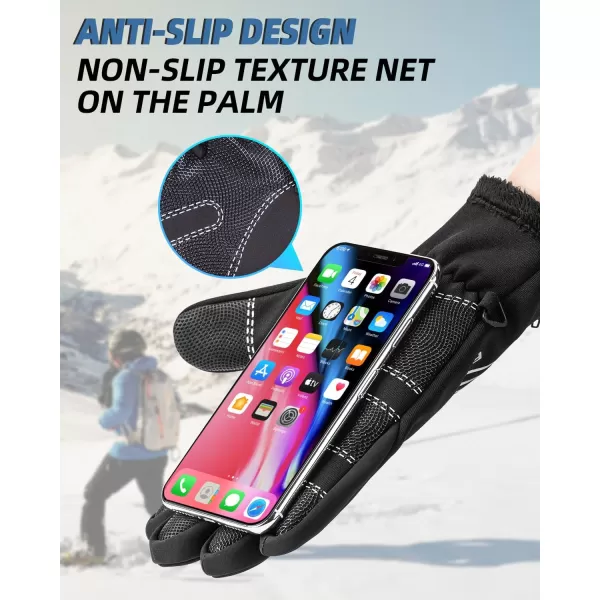 ROCKBROS Winter Cycling Gloves for Men Women Water Resistant Touch Screen Gloves ShockAbsorbing Full Finger Biking Glove AntiSlip Motorcycle Mountain Bike Gloves for Fishing Driving Golfing