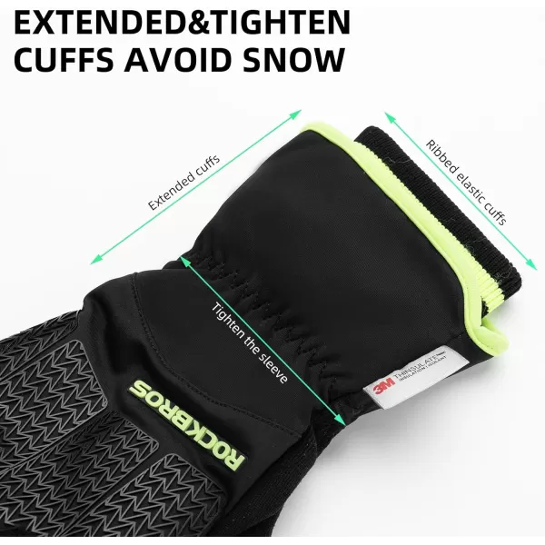 ROCKBROS Winter Gloves for Men Women Winter Cycling Gloves Windproof Thermal Gloves with Touch Screen Finger for Cycling Driving Running hikingSmall