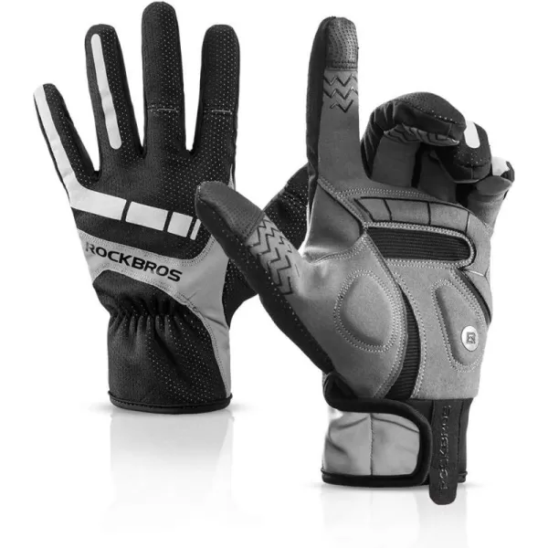 ROCKBROS Cycling Gloves Motocycle Mountain Bike Gloves Full Finger Biking Gloves for Men Bicycle Gloves