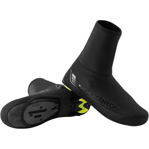 ROCKBROS Cycling Shoe Covers Winter Shoes Cover Windproof Bike Bicycle Overshoes for Men Women Thermal WarmerBlack