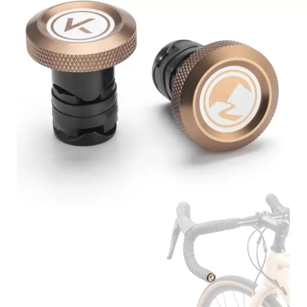 ROCKBROS Handlebar End Plugs Expanding Aluminum and Adjustable Handlebar Bike Bar Ends for Road Mountain BMX MTB Bicycle  2 Set Plug or Cap for Bike Bars