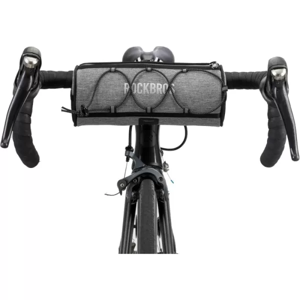ROCKBROS ROAD TO SKY Bike Handlebar Bag Bicycle Front Bag Bag Storage Bag Lightweight ampamp Sturdy Bicycle Handlebar bag for Road Mountain Bike 2LBlackGrey