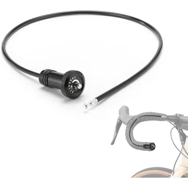 ROCKBROSRoad to Sky Bike Cable Lock Hidden in Handlebars Helmet Lock Zinc Alloy Lock Cylinder Aluminum Shell 256 inches for Roadbike
