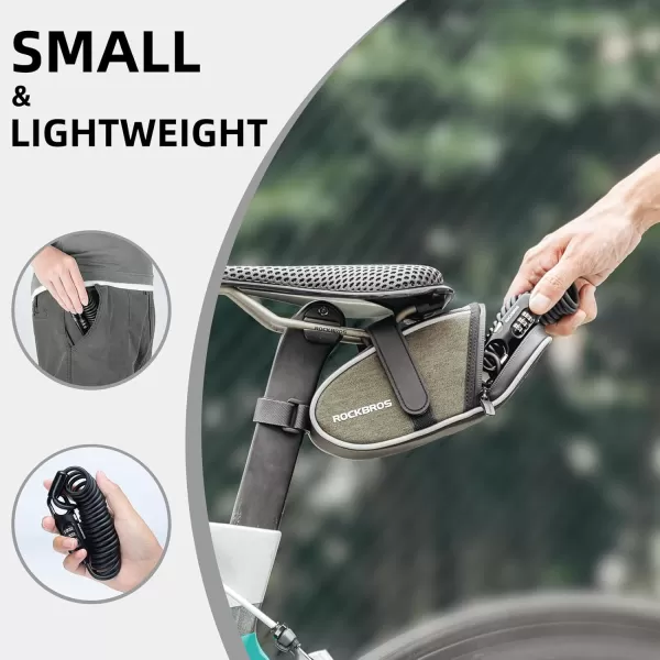 ROCKBROS Bike Lock Cable Combination Motorcycle Helmet Lock High Security Bicycle Lock  6FT Long Portable AntiTheft for ScooterBicycleEbikeBlack