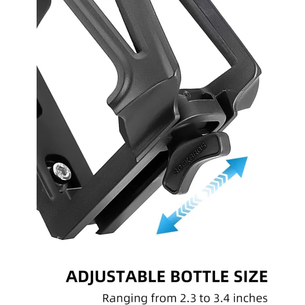 ROCKBROS Bike Water Bottle Holder Bike Cup Holder Motorcycle Cup Holder  Bottle Size Adjustable for Handlebar ampamp Frame for 233quot Diameter Bottles with Screw Tool Durable Bike Drink Holderbikegreen
