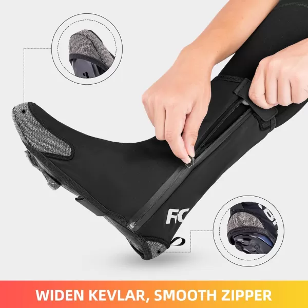 ROCKBROS Heated Cycling Shoe Covers with 5000mAh Battery Winter Shoes Cover Cold Weather Warmer Thermal Bike Shoes Cover Water Resistant Windproof Bicycle Overshoes Shoescover for Men WomenMedium810 US