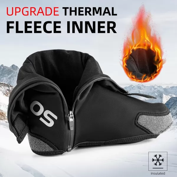 ROCKBROS Heated Cycling Shoe Covers with 5000mAh Battery Winter Shoes Cover Cold Weather Warmer Thermal Bike Shoes Cover Water Resistant Windproof Bicycle Overshoes Shoescover for Men WomenMedium810 US