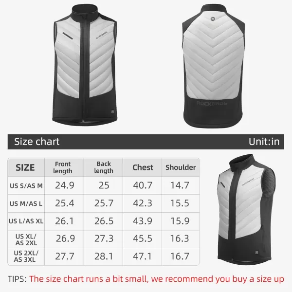 ROCKBROS Heated Vest with Battery Pack Included10000mAh  Unisex Smart Electric Heating Quick WarmthWashableBlack Grey