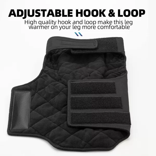 ROCKBROS Motorcycle Knee Pad Winter Leg Warmer Windproof Knee Warm Pad with EVA Protector for Motorcycle Skiing SnowmobileShortBlack
