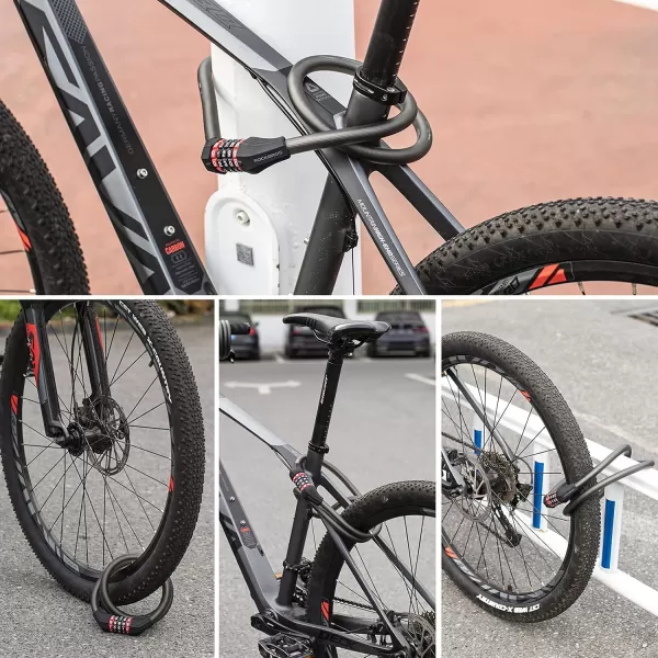 ROCKBROS Specialized Bike Lock Cable 5 Digit Bike Lock Combination 47 Inch Bike Wheel Lock Master Lock Cable for Road Bike MTB Motorcycle Stroller Ladders Gates