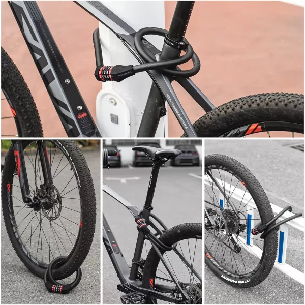 ROCKBROS Specialized Bike Lock Cable 5 Digit Bike Lock Combination 70 Inch Bike Wheel Lock Master Lock Cable for Road Bike MTB Motorcycle Stroller Ladders Gates 59ft