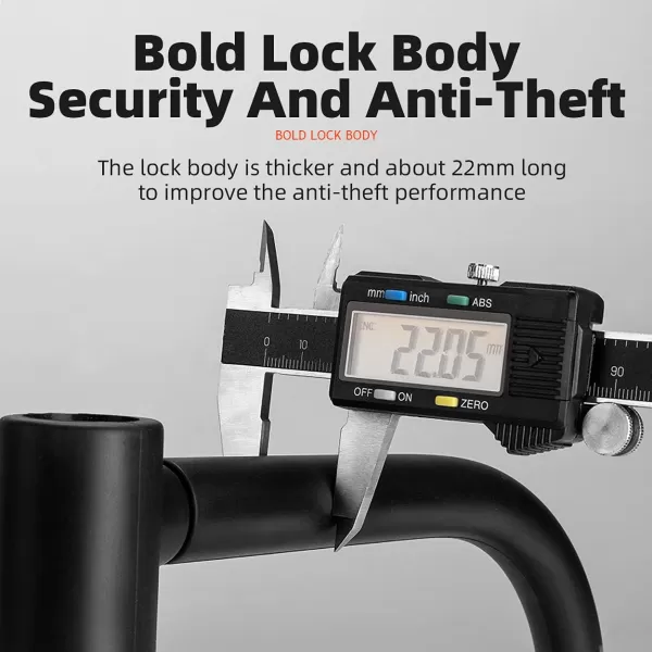 ROCKBROS U Lock Bike U Lock with Cable Heavy Duty Anti Theft Bike Lock Ulock 4 ft Cable Mounting Bracket for Bikes eBikes Motorcycles ScootersRed
