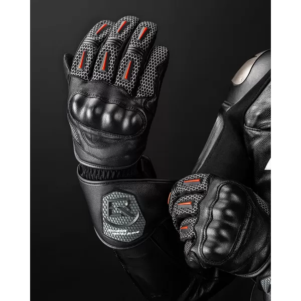 ROCKBROS Winter Motorcycle Glove for Men Cold Weather Warm Motorcycle Winter Gloves with Touchscreen for Riding ATV UTV SnowmobileClimbingMedium