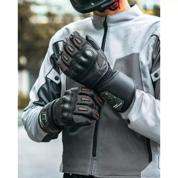 ROCKBROS Winter Motorcycle Glove for Men Cold Weather Warm Motorcycle Winter Gloves with Touchscreen for Riding ATV UTV SnowmobileClimbingMedium