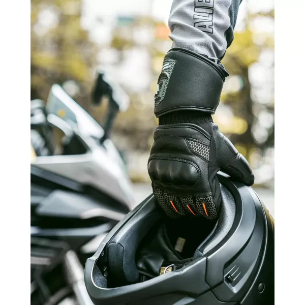 ROCKBROS Winter Motorcycle Glove for Men Cold Weather Warm Motorcycle Winter Gloves with Touchscreen for Riding ATV UTV SnowmobileClimbingMedium