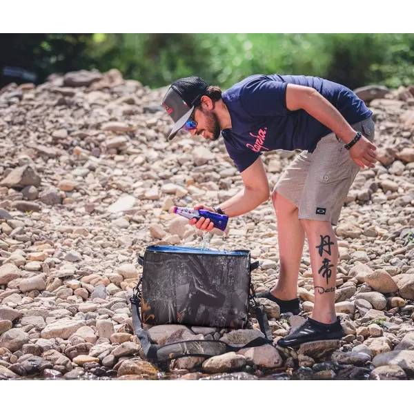 Rock BROS Soft Cooler 30 Can Insulated Leak Proof Soft Pack Coolers Waterproof Soft Sided Cooler Bag for Camping Fishing Road Beach Trip Golf PicnicsCamo