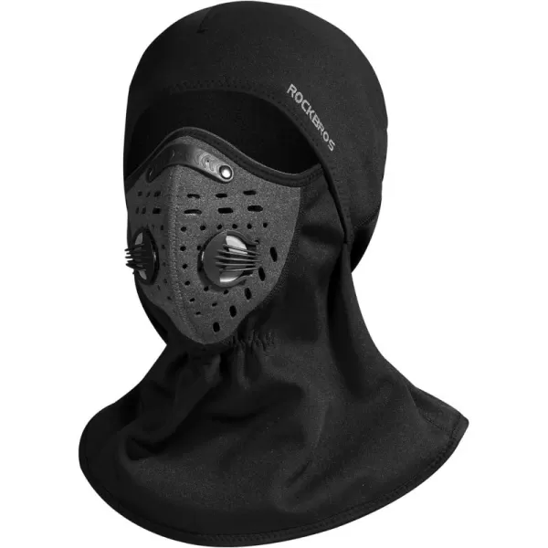 ROCKBROS Ski Mask Balaclava Winter Mask for Men Baclava Cold Weather ThermalBlack