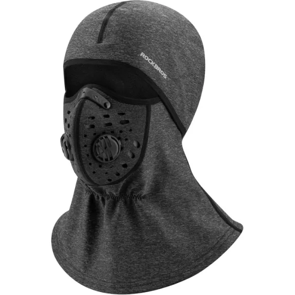 ROCKBROS Ski Mask Balaclava Winter Mask for Men Baclava Cold Weather ThermalGrey