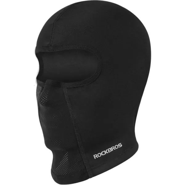 ROCKBROS Ski Mask for Men Women Winter Balaclava Ski Mask Under Helmets with Glasses Holes Thermal Fleece for Cold WeatherBlack Short Neck 2