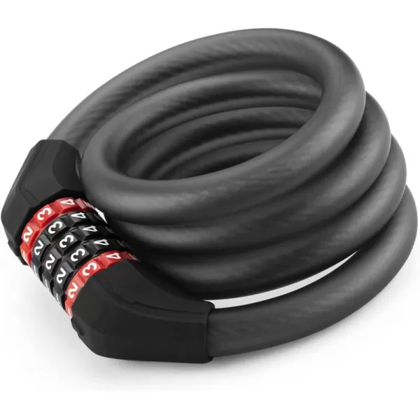 ROCKBROS Specialized Bike Lock Cable 5 Digit Bike Lock Combination 47 Inch Bike Wheel Lock Master Lock Cable for Road Bike MTB Motorcycle Stroller Ladders Gates