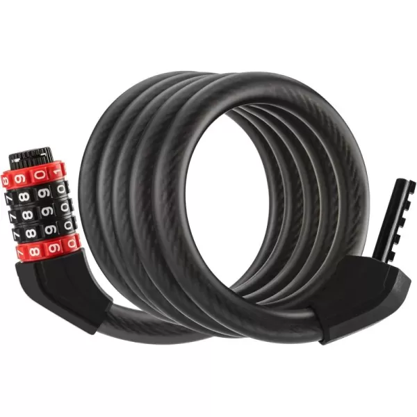 ROCKBROS Specialized Bike Lock Cable 5 Digit Bike Lock Combination 70 Inch Bike Wheel Lock Master Lock Cable for Road Bike MTB Motorcycle Stroller Ladders Gates 59ft