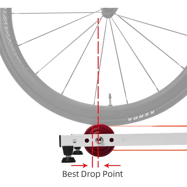 ROCKBROS Bike Rollers Adjustable Bike Trainer Stand Foldable Indoor Cycling Bicycle Roller with Resistance for MTB Road Bike ExerciseWhite
