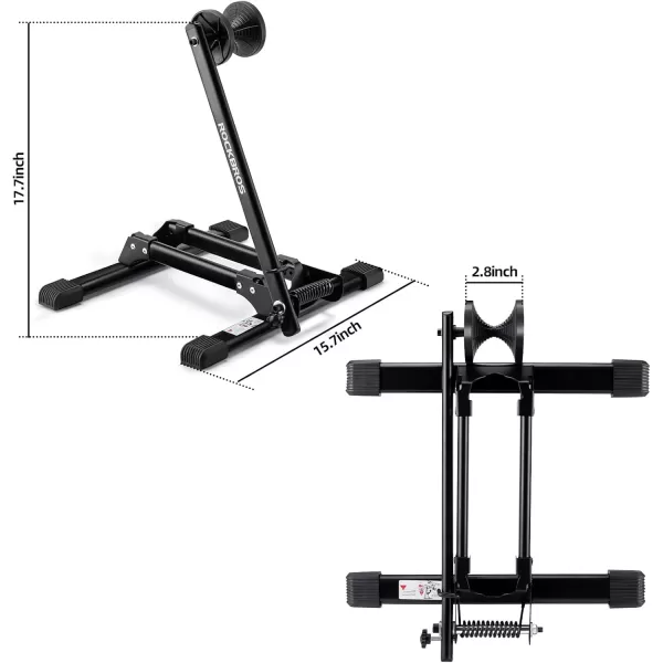 ROCKBROS Bike Stand Floor Stable Bike Storage Rack Bicycle Parking Stand for Mountain and Road Bike Indoor and Outdoor