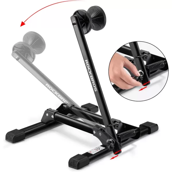 ROCKBROS Bike Stand Floor Stable Bike Storage Rack Bicycle Parking Stand for Mountain and Road Bike Indoor and Outdoor