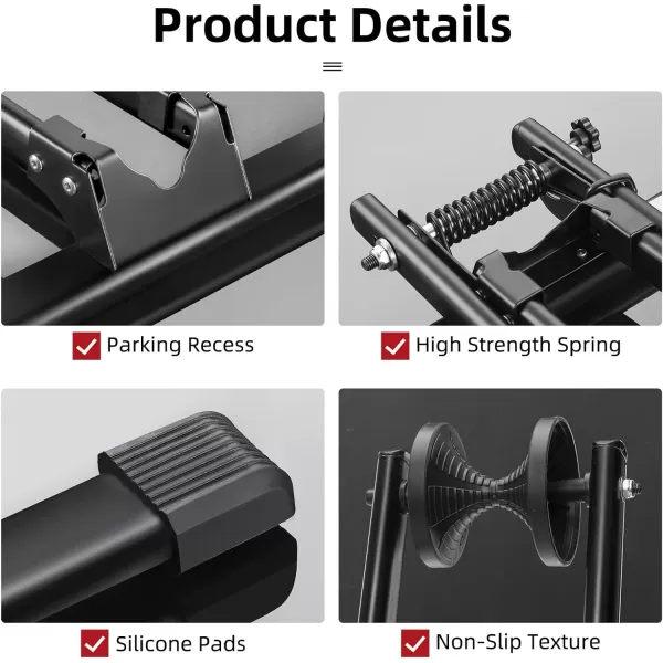 ROCKBROS Foldable Bike Stand Floor Bike Parking Stand Bike Holder Bicycle Rack for 20quot29quot Mountain Road Indoor Outdoor Garage Storage