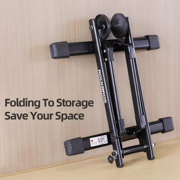 ROCKBROS Foldable Bike Stand Floor Bike Parking Stand Bike Holder Bicycle Rack for 20quot29quot Mountain Road Indoor Outdoor Garage Storage