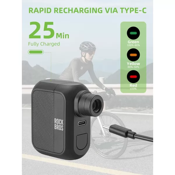 ROCKBROS Mini Bike Pump Portable Bike Tire Pump 100PSI Electric Bike Pump Mini Air Pump Tire Inflator Rechargeable with Presta Schrader Valve