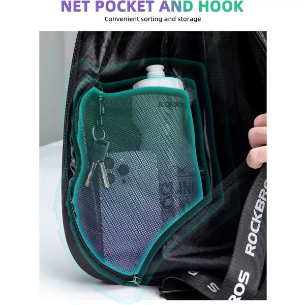 ROCKBROS Motorcycle Helmet Backpack Helmet Bag Large Capacity Waterproof Lightweight Storage Bag with Reflective Stripe Model For Motorcycle Dirt Bike Motocross Bicycle Racing ATV