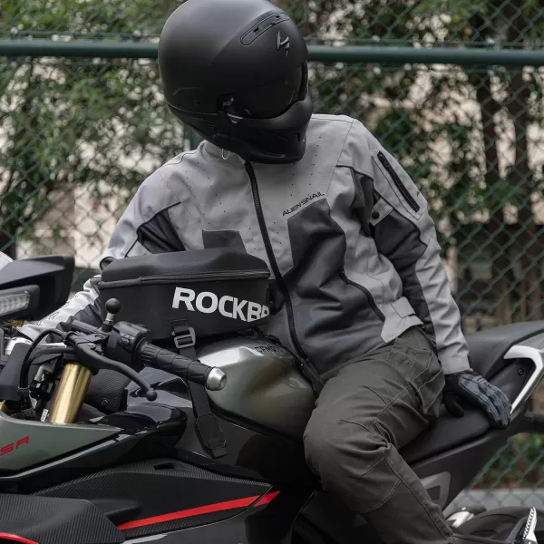 ROCKBROS Motorcycle Tank Bag 7 Inch Touchscreen Phone Bag Waterproof Tank Phone Bag Storage Universal Oil Fuel Tank Bag 7L For Motorcycle